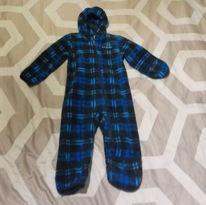 Columbia infant toddler fleece snowsuit blue